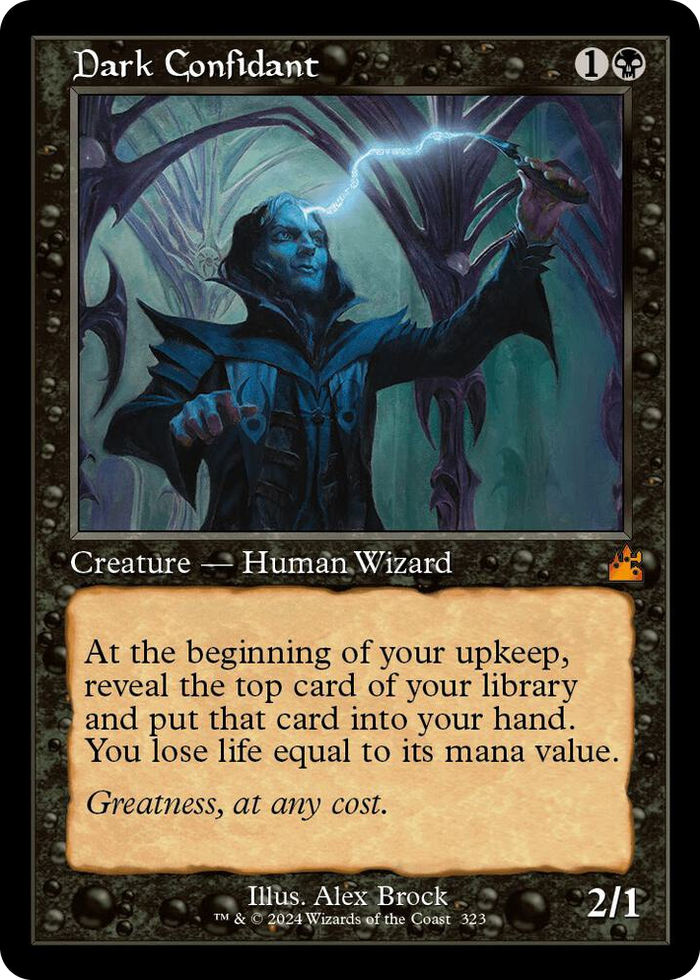 Dark Confidant (Retro Frame) #323 M - Ravnica Remastered Pokemon card
