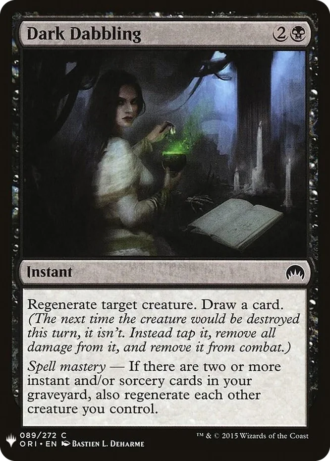 0089 Dark Dabbling C The List Reprints