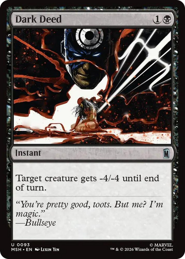 0093 Dark Deed U Marvel Super Heroes