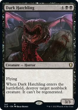 0747 Dark Hatchling R Commander Legends: Battle for Baldur's Gate