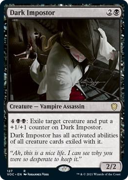 Dark Impostor #127 R - Commander: Innistrad: Crimson Vow Pokemon card