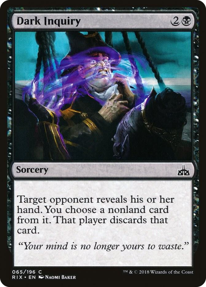 0065 Dark Inquiry C Rivals of Ixalan