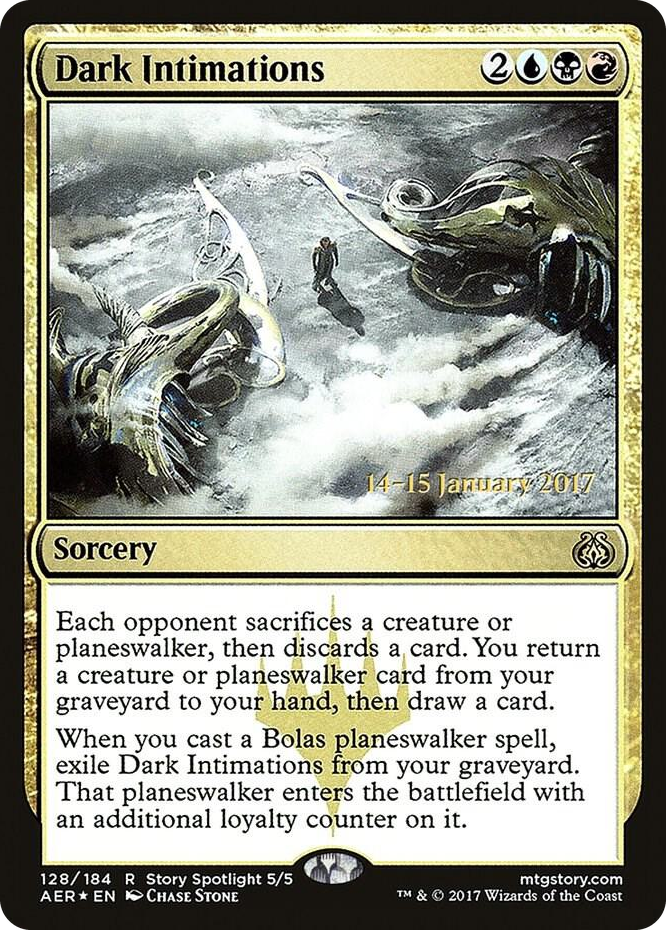 0128 Dark Intimations R Prerelease Cards