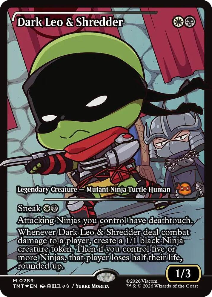 0289 Dark Leo & Shredder (Showcase) M Teenage Mutant Ninja Turtles