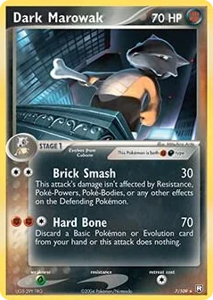 0007 Dark Marowak - 7/109 (EX Team Rocket Returns) Rare Deck Exclusives