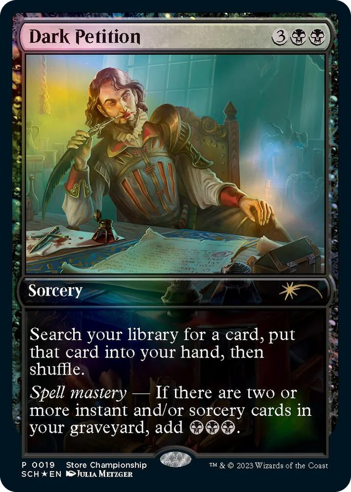 0019 Dark Petition P Game Day & Store Championship Promos