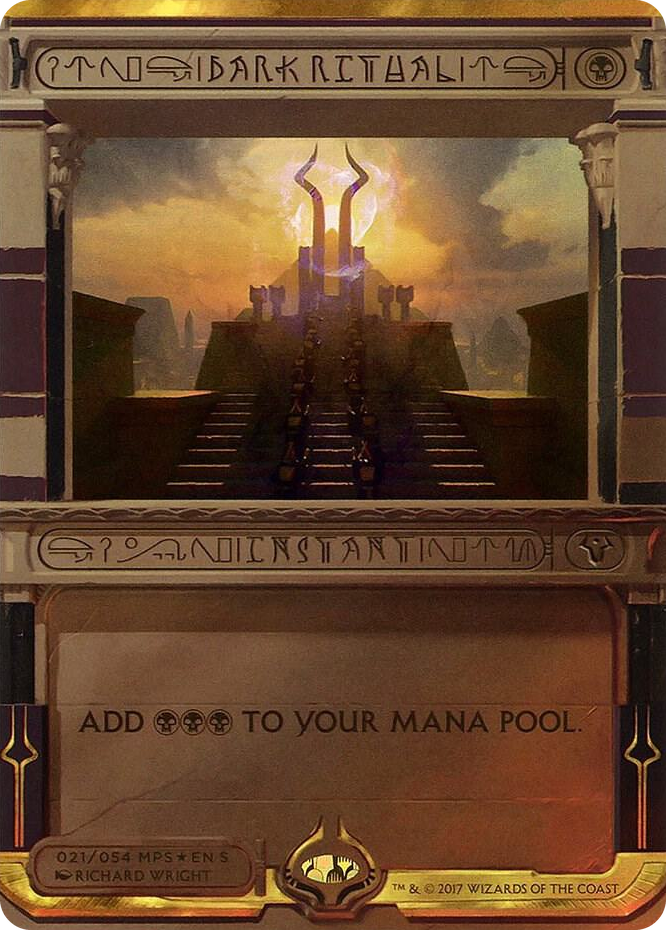Dark Ritual #21 M - Masterpiece Series: Amonkhet Invocations Pokemon card
