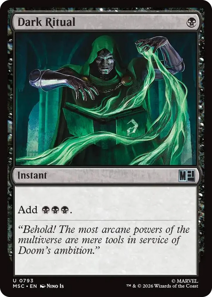 0793 Dark Ritual U Commander: Marvel Super Heroes