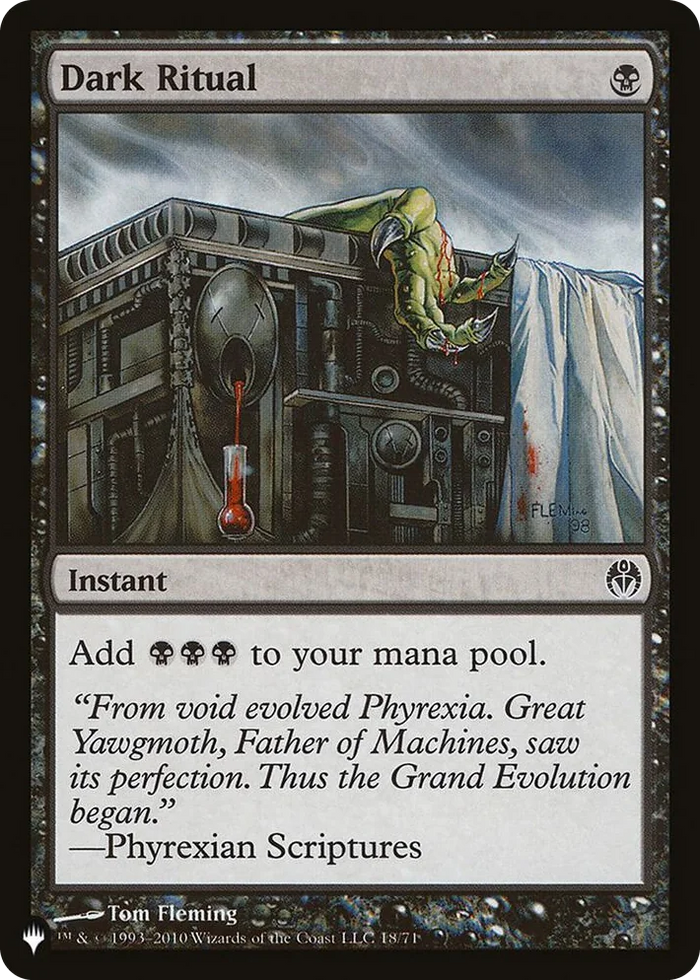 0018 Dark Ritual (DDE) C The List Reprints