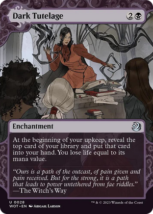 0028 Dark Tutelage U Wilds of Eldraine: Enchanting Tales