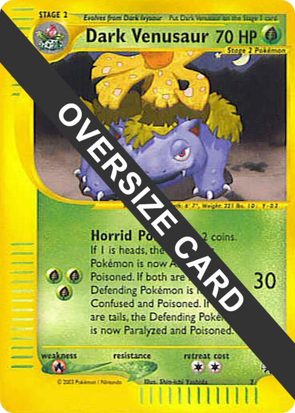 0007 Dark Venusaur - 7 (Best of Game 7 Promo) Promo Jumbo Cards