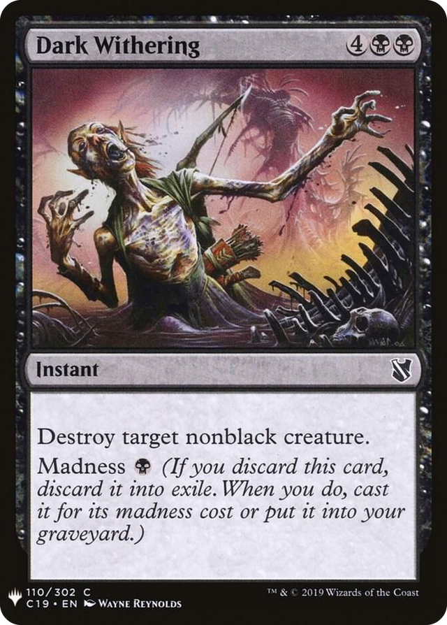 0110 Dark Withering C The List Reprints