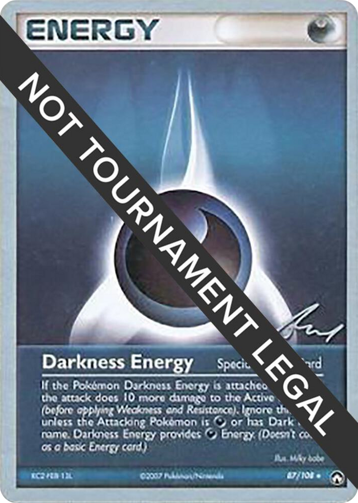 0087 Darkness Energy - 2007 (Tom Roos) Rare World Championship Decks