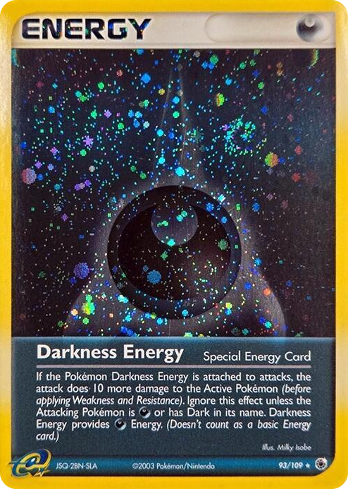 0093 Darkness Energy (Special) - 93/109 (Cosmos Holo) Rare League & Championship Cards