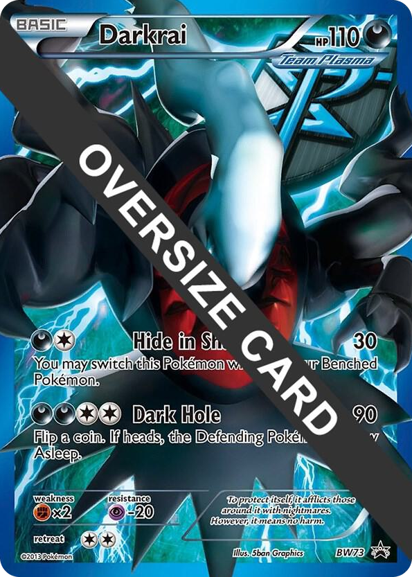BW073 Darkrai - BW73 (BW Black Star Promos) Promo Jumbo Cards