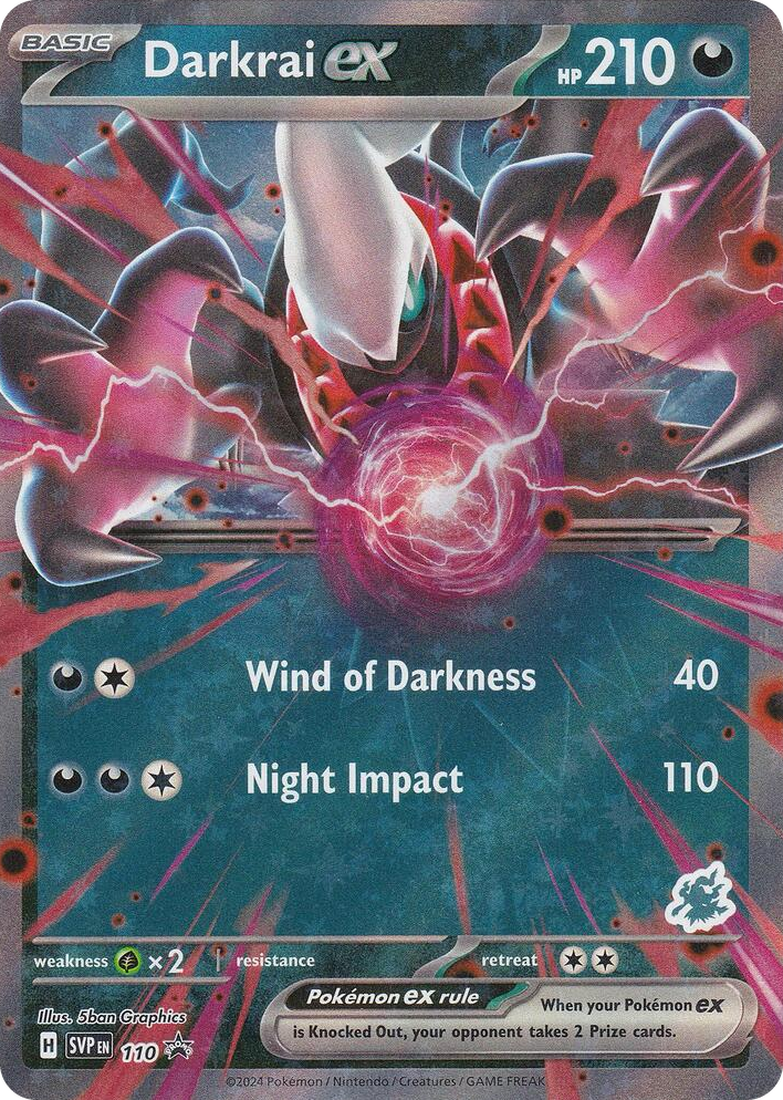 0110 Darkrai ex (Darkrai) Holo Rare Battle Academy 2024