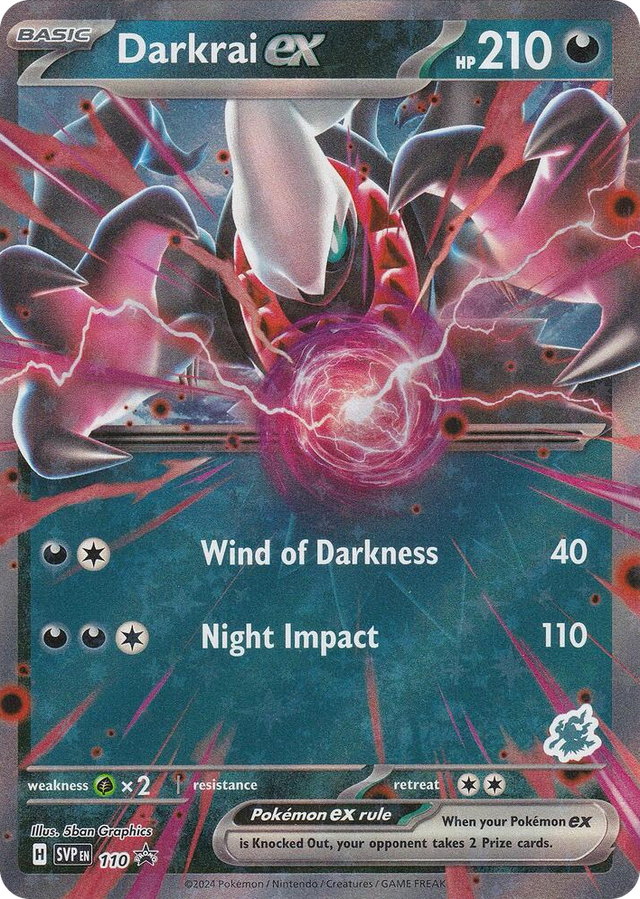 0110 Darkrai ex (Darkrai) Holo Rare Battle Academy 2024