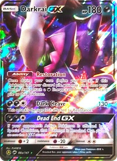 0088a Darkrai GX - 88a/147 Promo Alternate Art Promos
