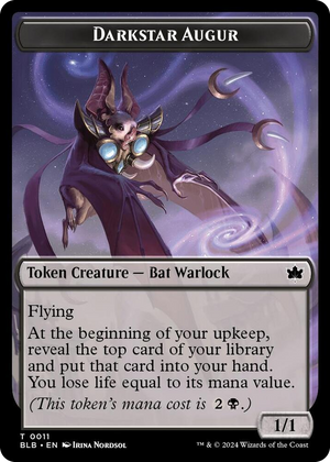 0011 Darkstar Augur Token T Bloomburrow