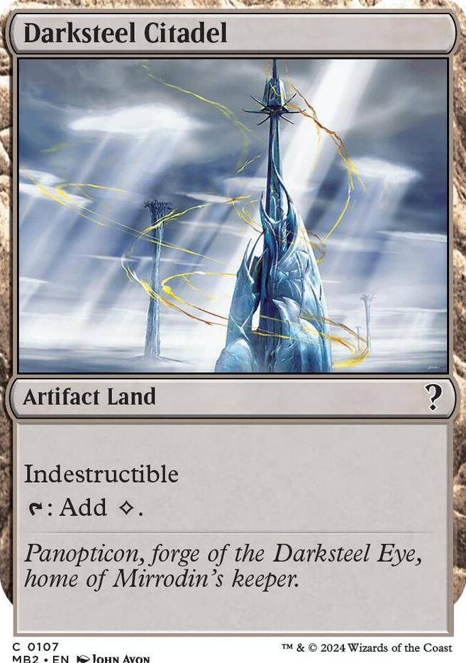 0107 Darksteel Citadel (White Border) C Mystery Booster 2