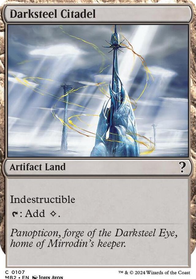 0107 Darksteel Citadel (White Border) C Mystery Booster 2