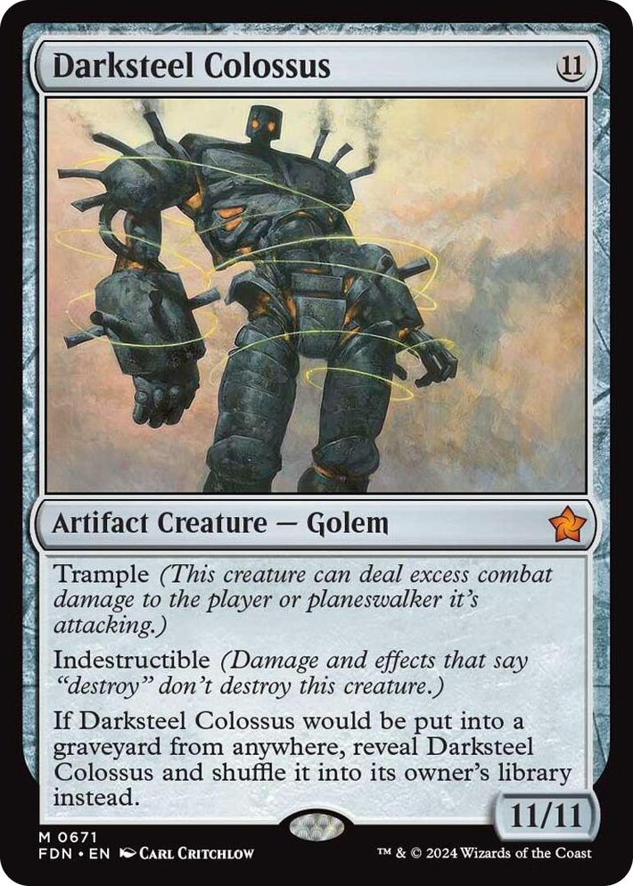 0671 Darksteel Colossus M Foundations