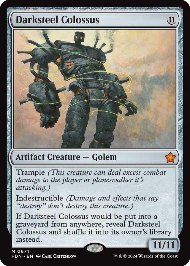 0671 Darksteel Colossus M Foundations