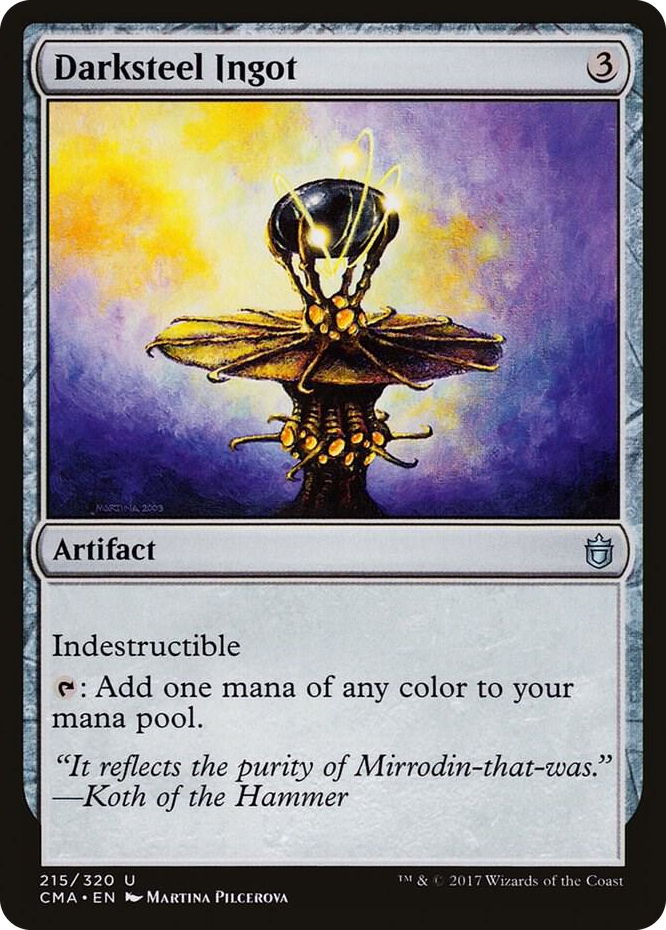 Darksteel Ingot #215 U - Commander Anthology Pokemon card