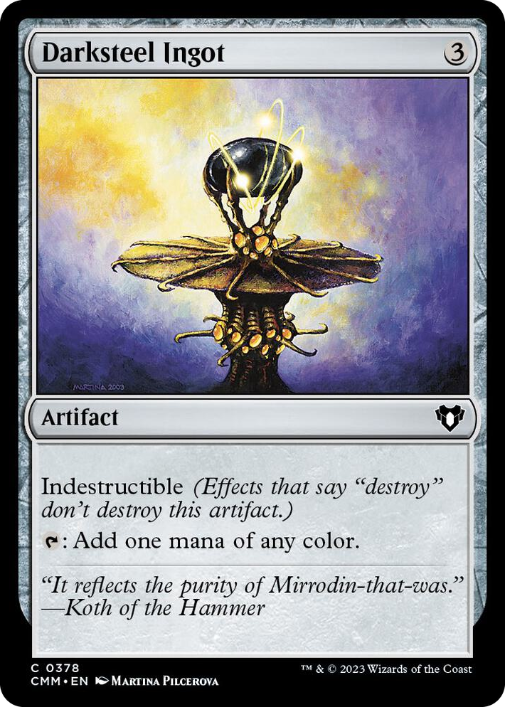 0378 Darksteel Ingot C Commander Masters