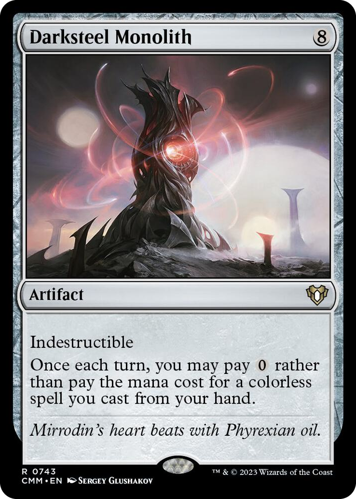 0743 Darksteel Monolith R Commander Masters