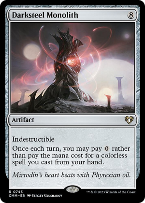 0743 Darksteel Monolith R Commander Masters