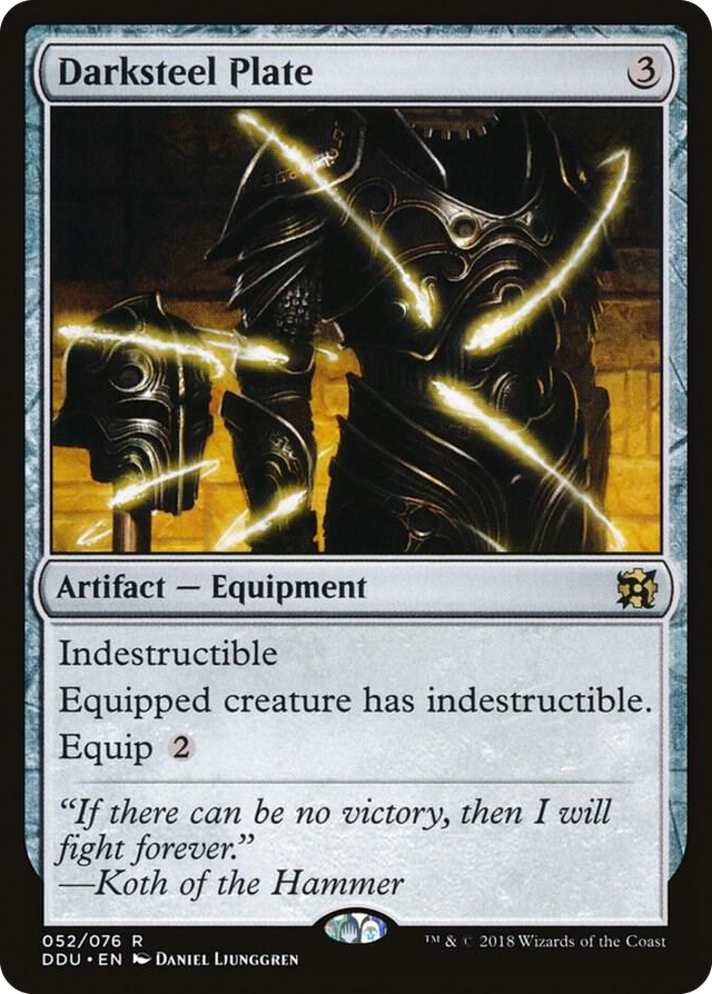 0052 Darksteel Plate R Duel Decks: Elves vs. Inventors