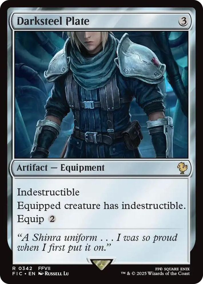 0342 Darksteel Plate R Commander: FINAL FANTASY
