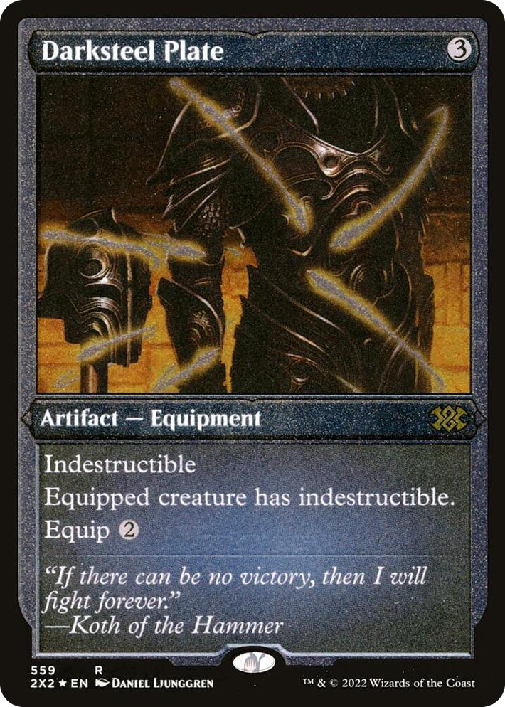 0559 Darksteel Plate (Foil Etched) R Double Masters 2022