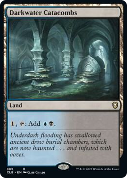 Darkwater Catacombs #889 R - Commander Legends: Battle for Baldur's Gate Pokemon card