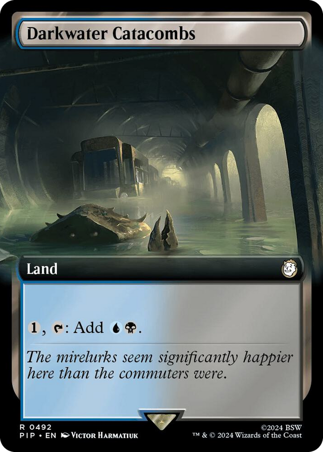 0492 Darkwater Catacombs (Extended Art) R Universes Beyond: Fallout