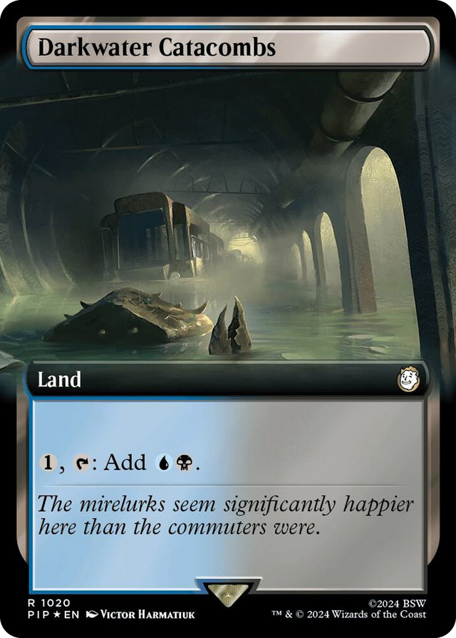 1020 Darkwater Catacombs (Extended Art) (Surge Foil) R Universes Beyond: Fallout