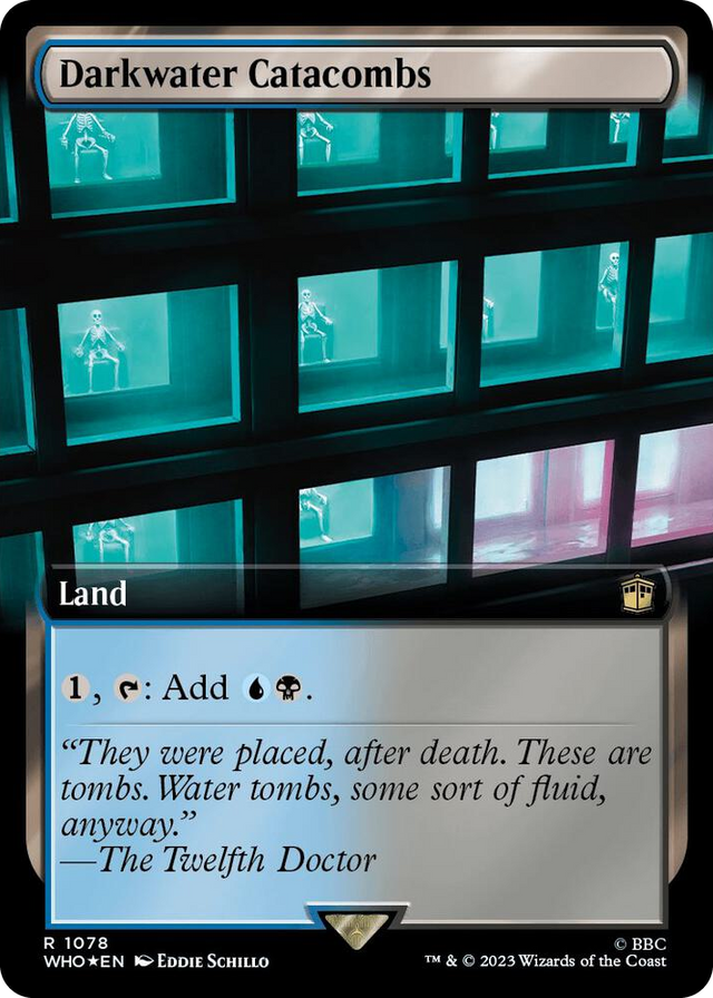 1078 Darkwater Catacombs (Extended Art) (Surge Foil) R Universes Beyond: Doctor Who