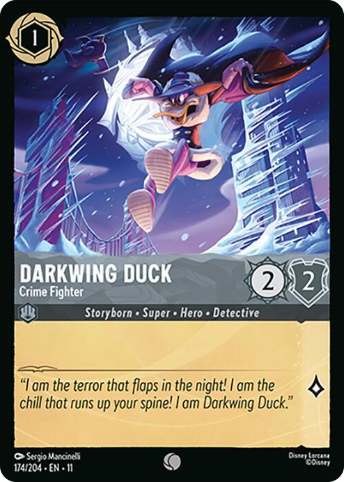 0174 Darkwing Duck - Crime Fighter Common Winterspell