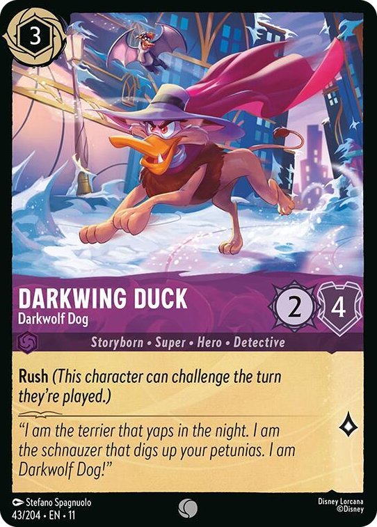 0043 Darkwing Duck - Darkwolf Dog Common Winterspell