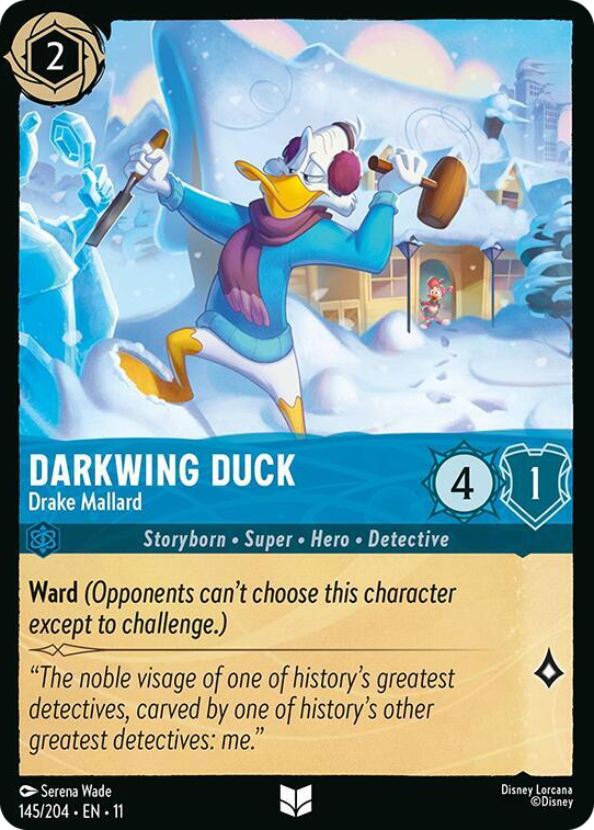 0145 Darkwing Duck - Drake Mallard Uncommon Winterspell