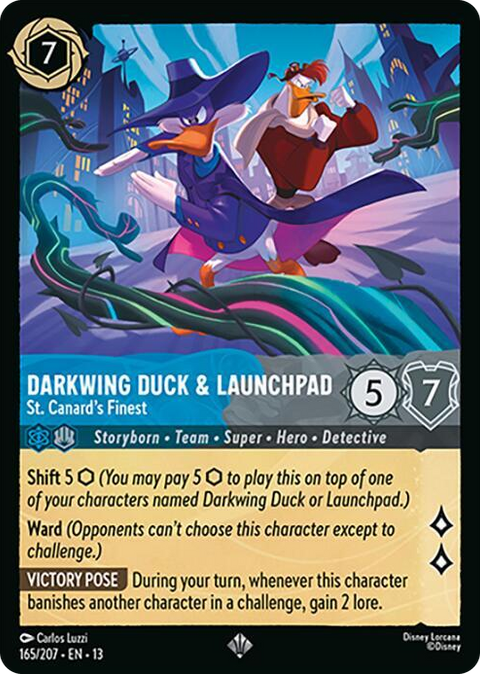 0165 Darkwing Duck & Launchpad - St. Canard's Finest Super Rare Attack of the Vine!