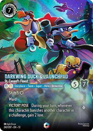 0242 Darkwing Duck & Launchpad - St. Canard's Finest (Enchanted) Enchanted Attack of the Vine!
