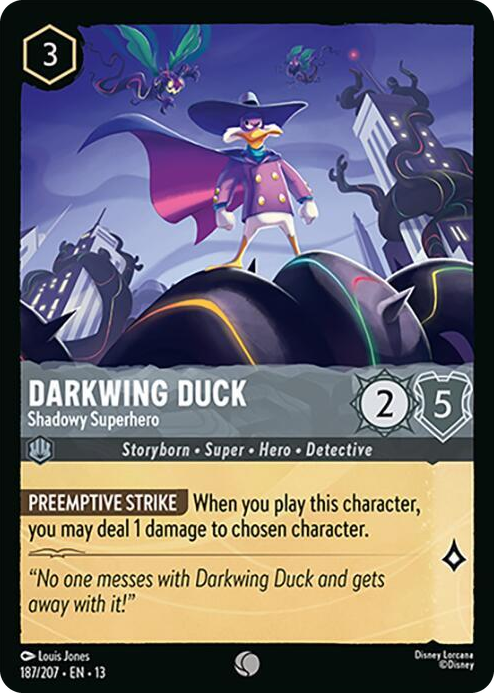 0187 Darkwing Duck - Shadowy Superhero Common Attack of the Vine!