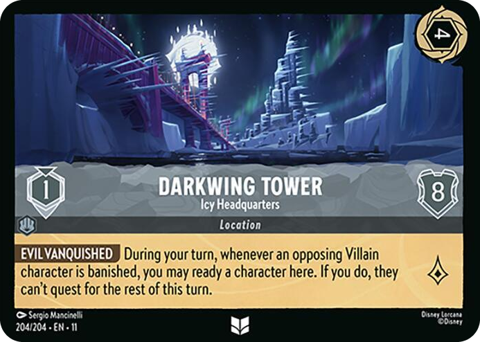 0204 Darkwing Tower - Icy Headquarters Uncommon Winterspell