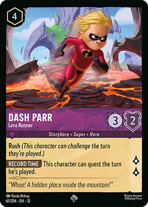0061 Dash Parr - Lava Runner Super Rare Wilds Unknown