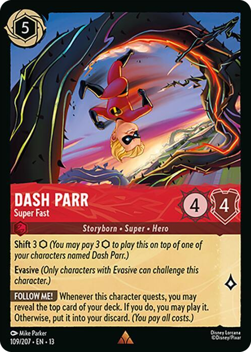 Dash Parr - Super Fast #109 Rare - Attack of the Vine! Pokemon card