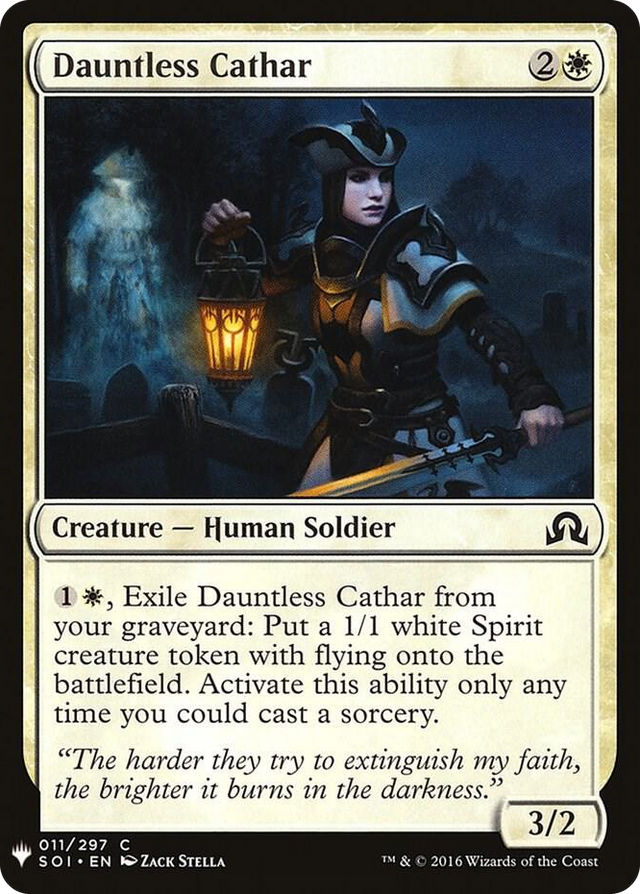 0011 Dauntless Cathar C The List Reprints