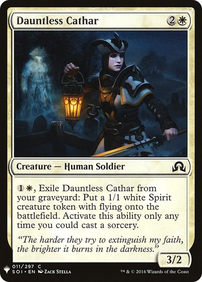 Dauntless Cathar #11 C - The List Reprints Pokemon card