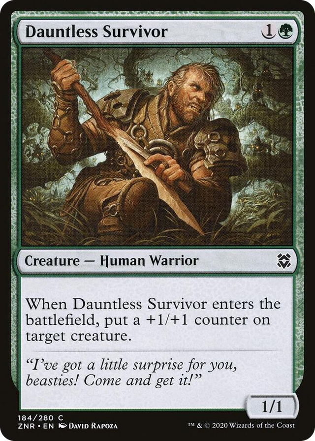 0184 Dauntless Survivor C Zendikar Rising